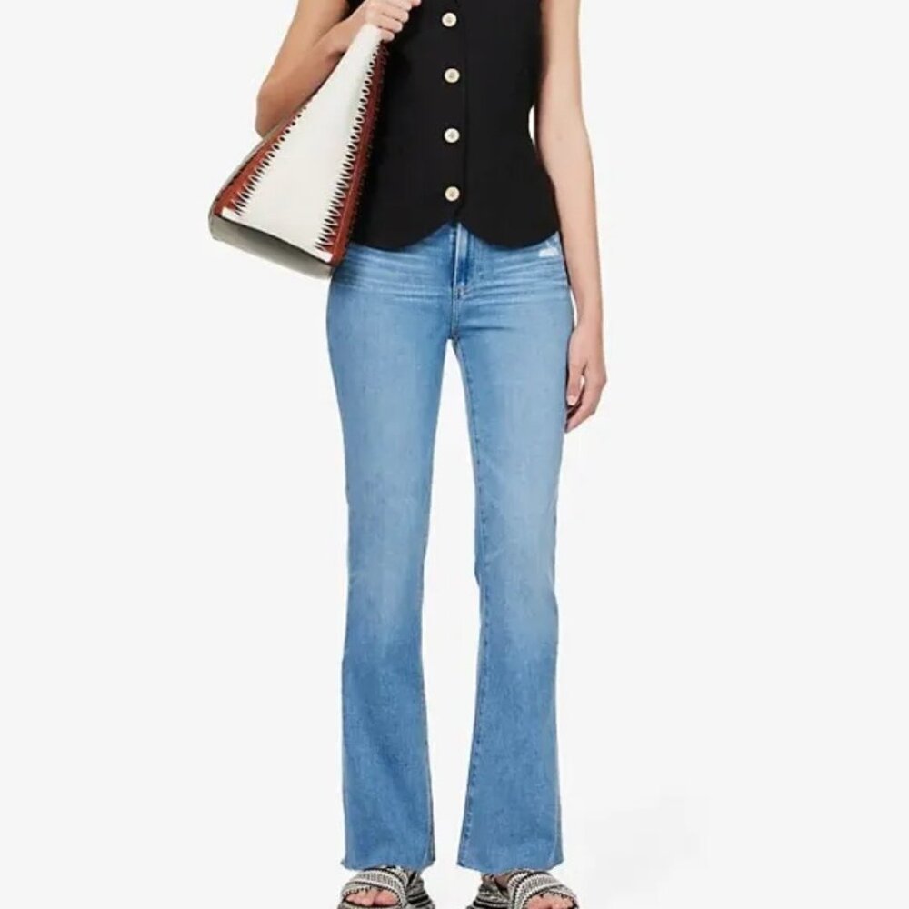 Laurel Canyon Bootcut High-Rise Stretch-Denim Jeans